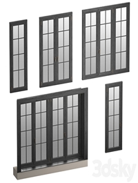 Collection of classic windows. 5 models