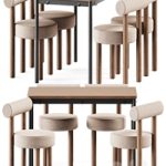 Tommaryd wooden table by Ikea and Chair Gropius CS2 by Noom Tommaryd wooden table by Ikea and Chair Gropius CS2 by Noom