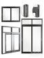 Aluminum Sliding Door & windows with header