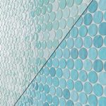 GlassPenny Round Mosaic Wall & Floor Tile 12 Colors