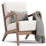 Hertford Upholstered Linen Blend Accent Chair