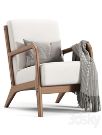 Hertford Upholstered Linen Blend Accent Chair