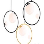 Pendant lamp with two glass balls Pendant lamp with two glass balls