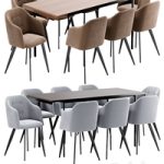 DC-9505 dining chair and Nadyria table DC-9505 dining chair and Nadyria table