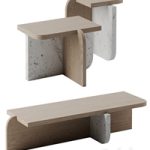 Offset coffee tables by Linteloo