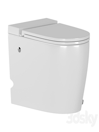 ABBER Bequem side-mounted toilet with pulse flush