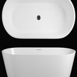 Freestyle Solid Surface Acrylic Resin Stone Freestanding Bath Tub KKR-B079