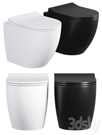 Sento Rim-ex wall hung toilet black