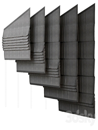 Roman blind for skylight