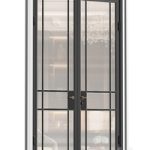 Interior Doors in Art Deco style with corrugated glass. Entrance Art Deco Interior Modern Doors